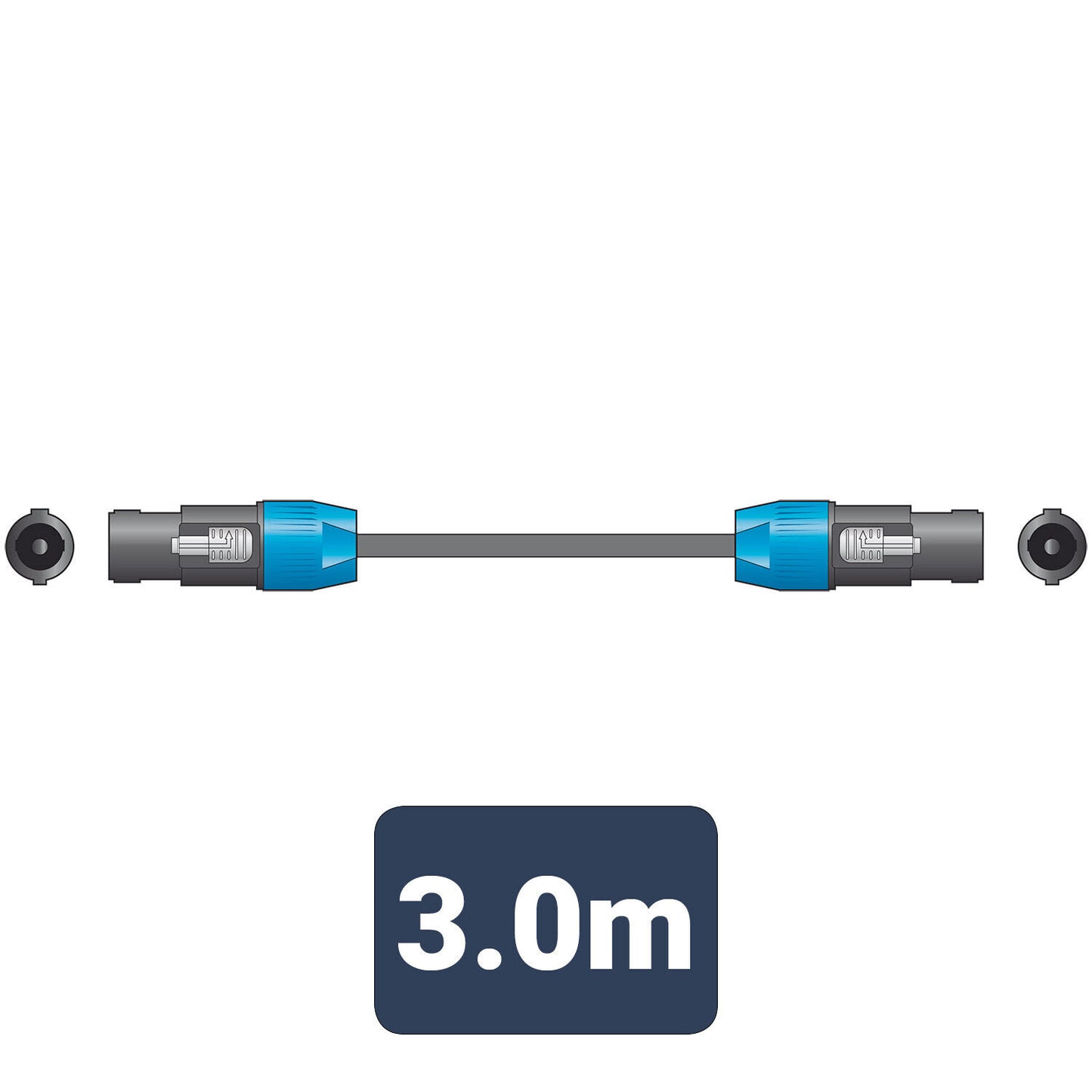 Speaker Lead in various sizes speaker plug to speaker plug