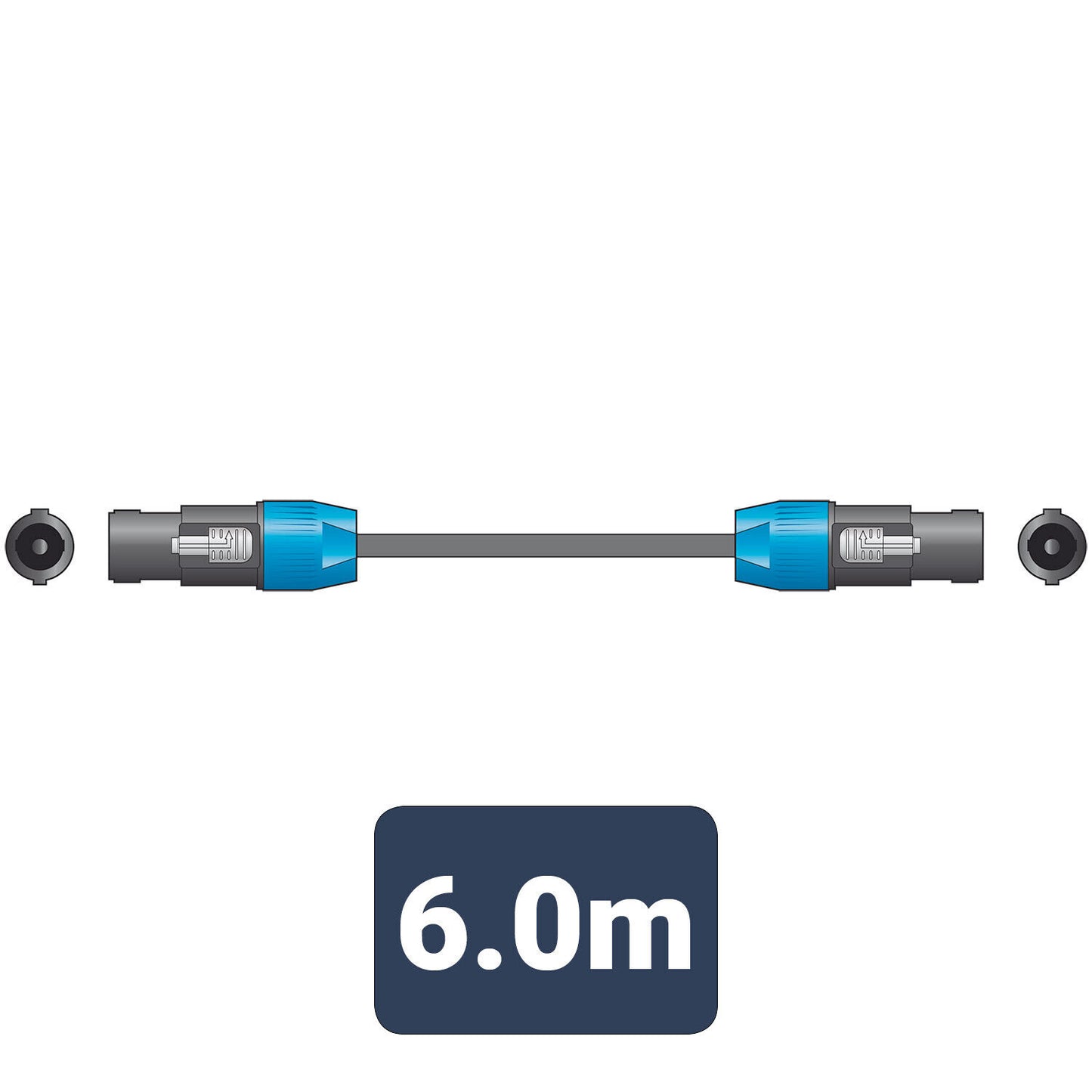 Speaker Lead in various sizes speaker plug to speaker plug