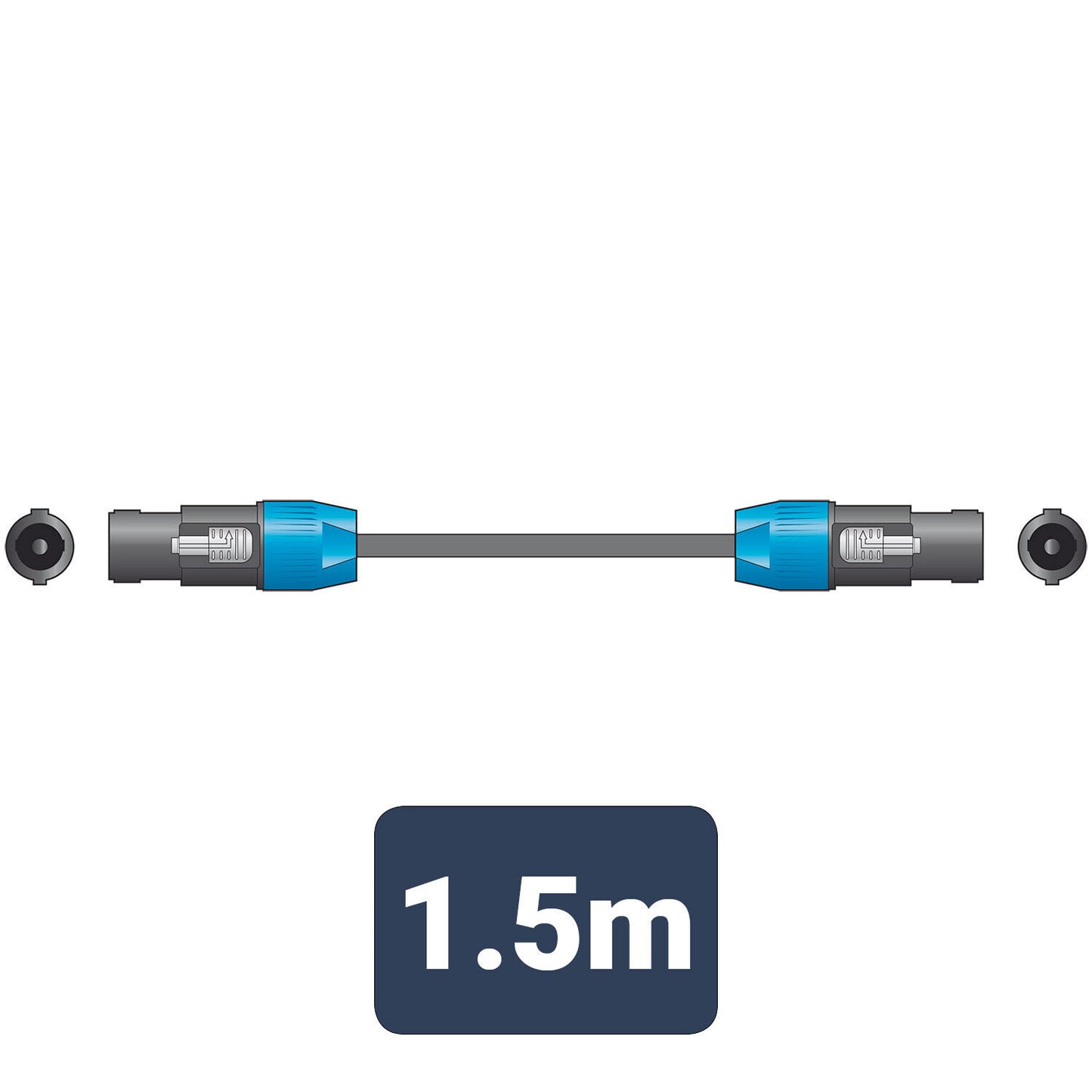 Speaker Lead in various sizes speaker plug to speaker plug