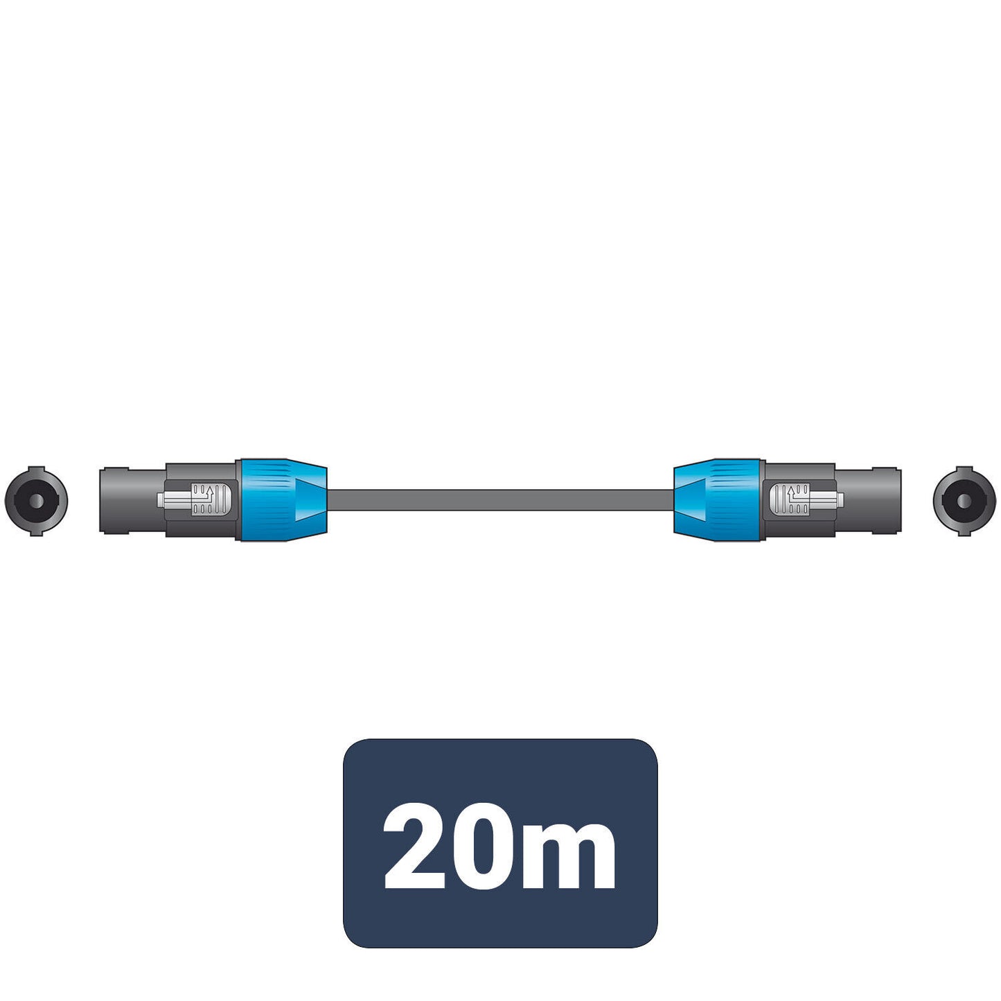 Speaker Lead in various sizes speaker plug to speaker plug