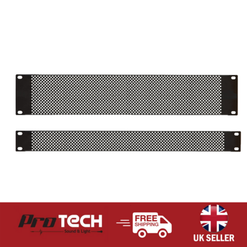 Perforated Rack Mount Data Cabinet Flight Case Mesh Vented Blanking Pl