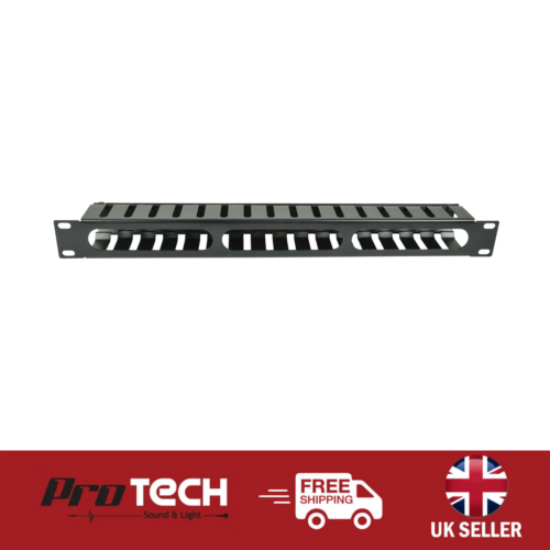 1U Cable Management Tidy Panel Bar for 19" Rack Case Data Network Lan