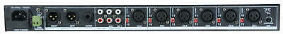 1U Mic Line Rack Mixer ML622 6 Mic Plus 2 Aux Adastra