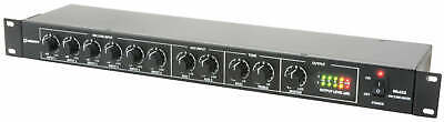 1U Mic Line Rack Mixer ML622 6 Mic Plus 2 Aux Adastra