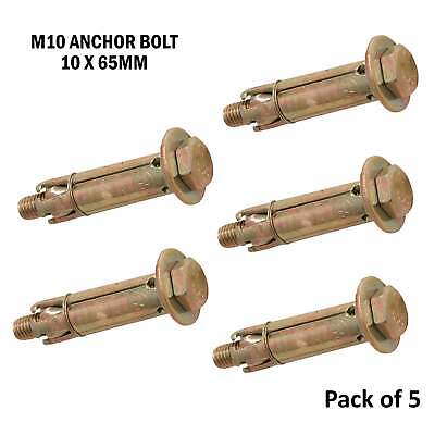 Forgefix Masonry Anchor Bolt Loose ZYP M10 10mm Bag of 1, 2 or 5