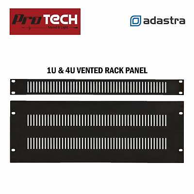 Blank Vented Rack Blanking Panels Solid Black 19 Inch 19" 1U and 4U