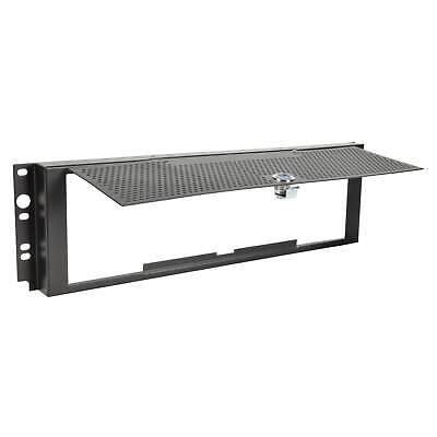 Lockable Rack Mount Blanking Plates Key Security with Mesh Front 1U, 2