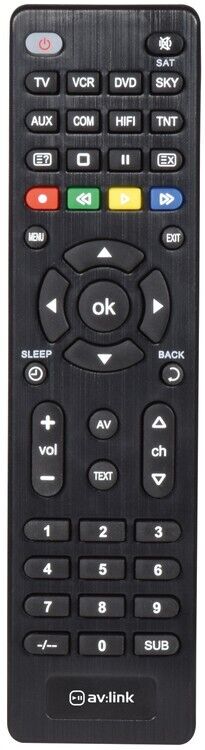 8-in-1 Universal Remote Control - Black