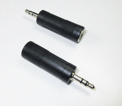 6.35mm Stereo Socket to 3.5mm Stereo Plug Headphone Adaptor