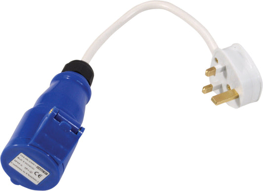 Eagle 16 A High Current Outlet Socket to 13 A Plug Adaptor Lead