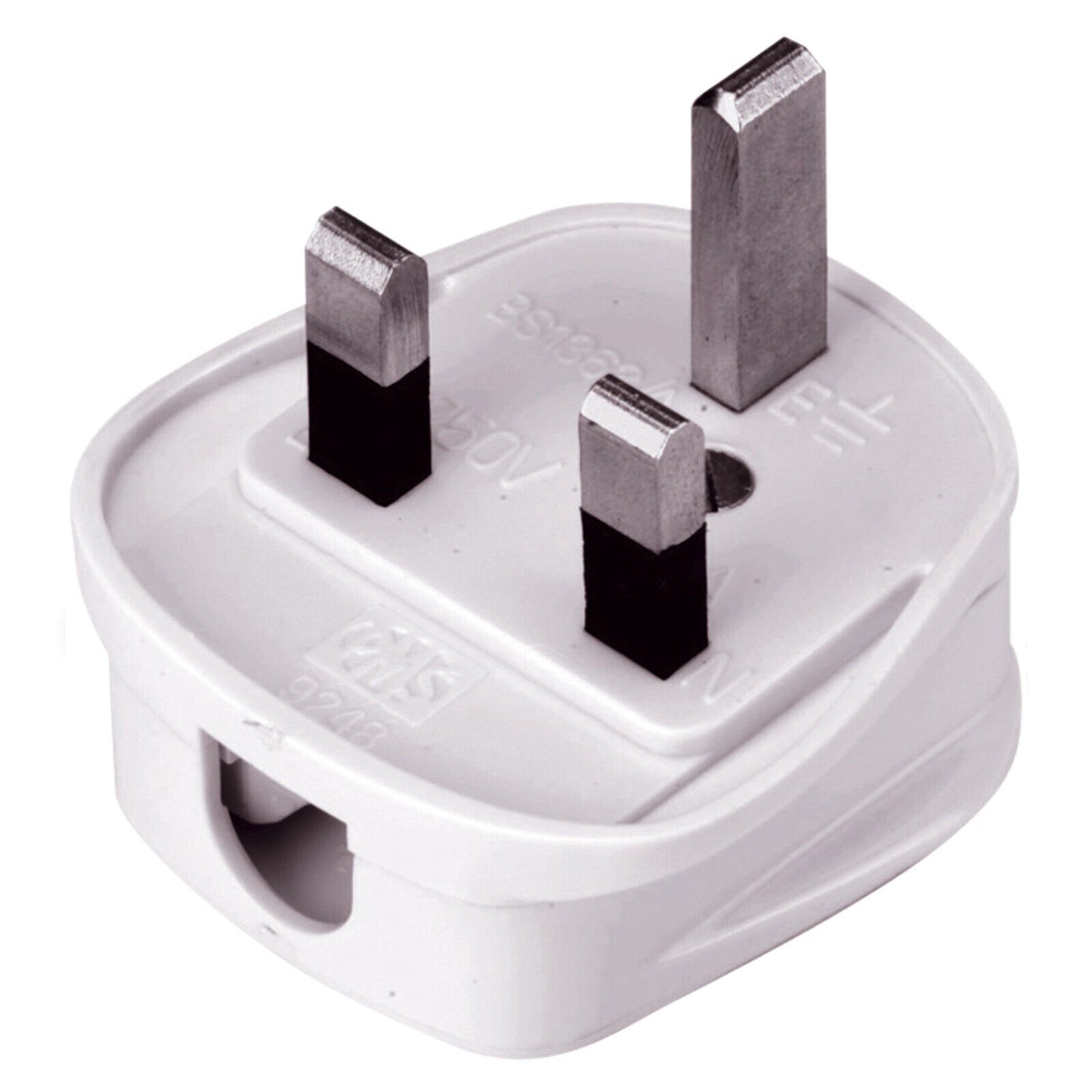 3 Pin UK Mains Plug Quick Fit  Rewireable 13A Fused Plastic Household