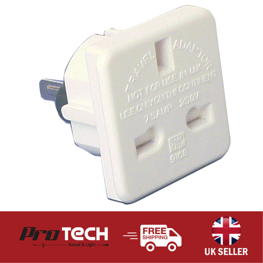 UK Travel Adapter UK 3 Pin Plug to US USA 2 Pin America Australia Adap