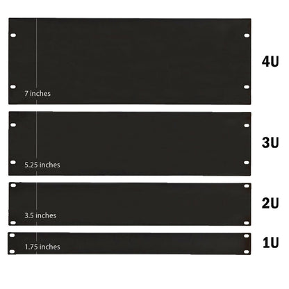 Rack Blanking Panels Blanking Plates 19 Inch in 1U, 2U, 3U and 4U