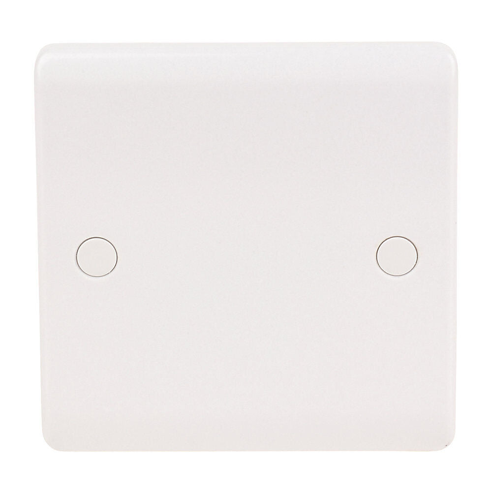 Double Gang Blanking Plate 2 Gang 1 Gang Plug Wall Socket Cover White