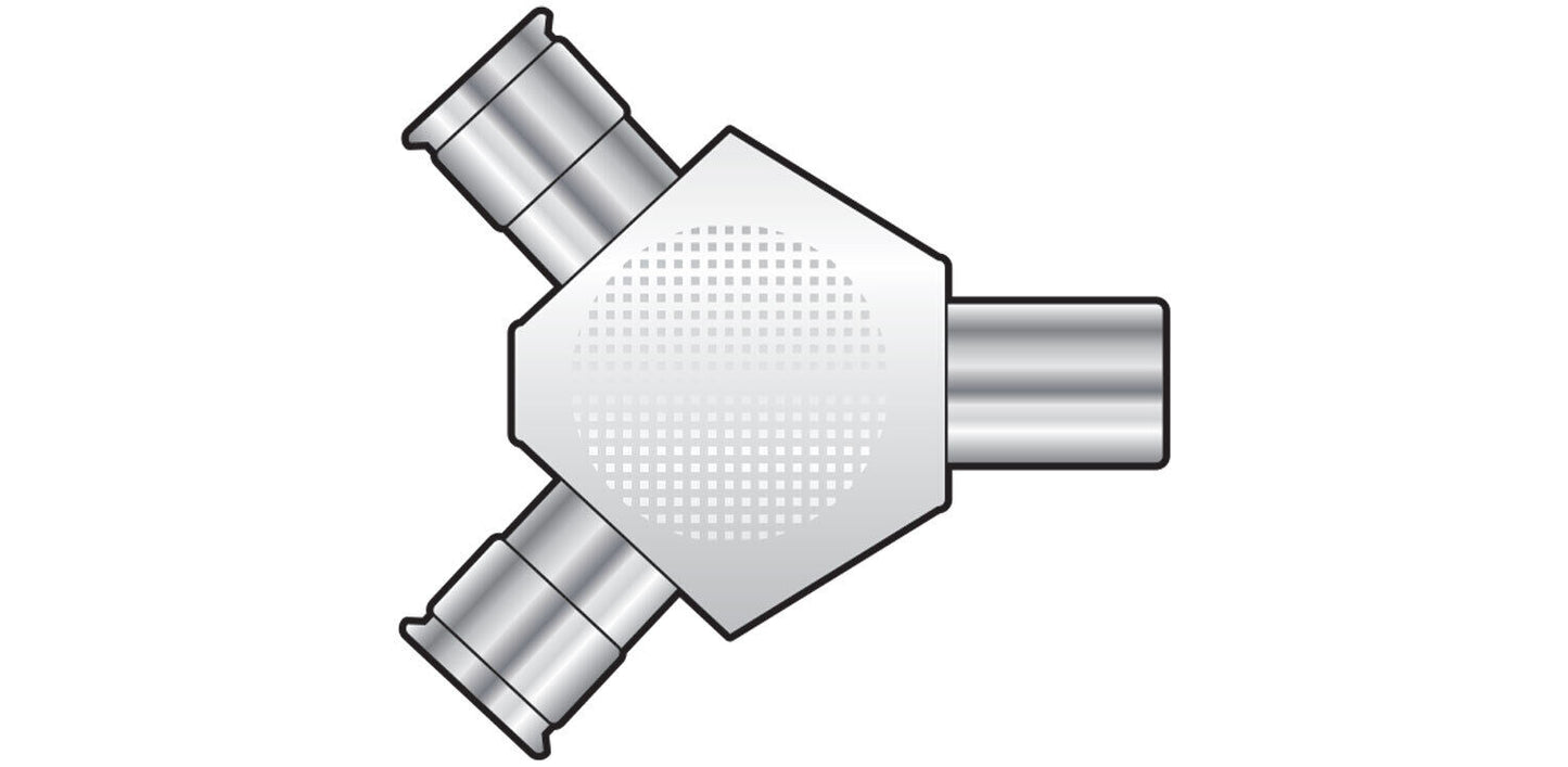 Coaxial TV Aerial Splitter Male to 2 x Female Adapter RF COAX T Y Spli