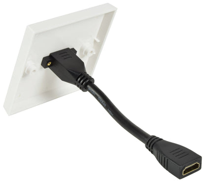 HDMI Wall Plate with Female Tail