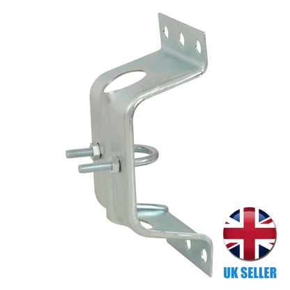 TV Aerial Bracket for TV/CB Antenna/Mast Fascia Wall Clamp