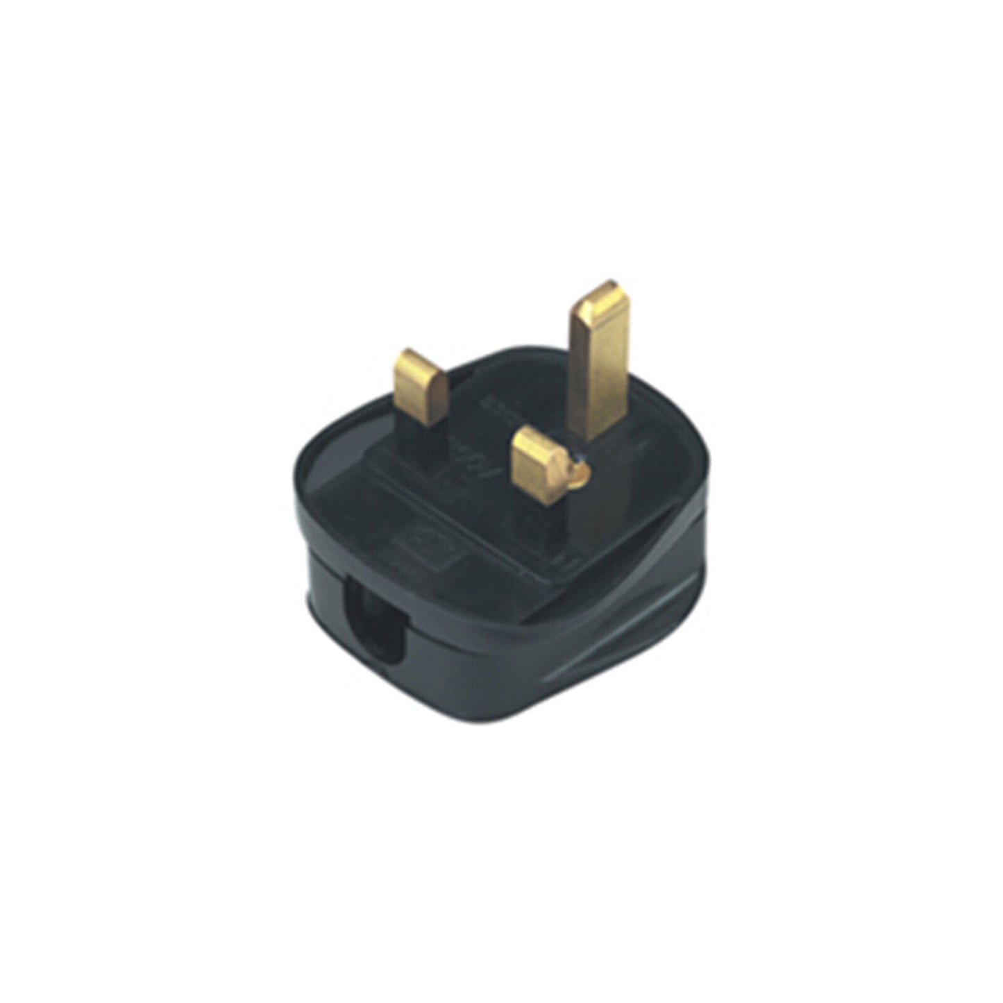 3 Pin UK Mains Plug in Various Fuse Ratings Choose from Black or White